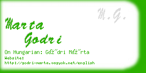 marta godri business card